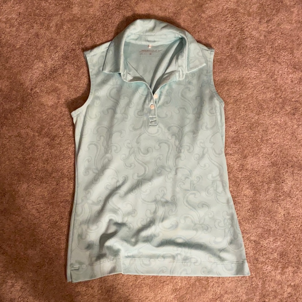 Nike golf mint sleeveless polo size S